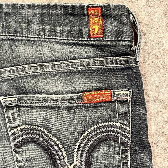 7 FOR ALL MANKIND Woman’s Vtg “Kate” Blue Jeans Size 26 Made In USA - Picture 15 of 15
